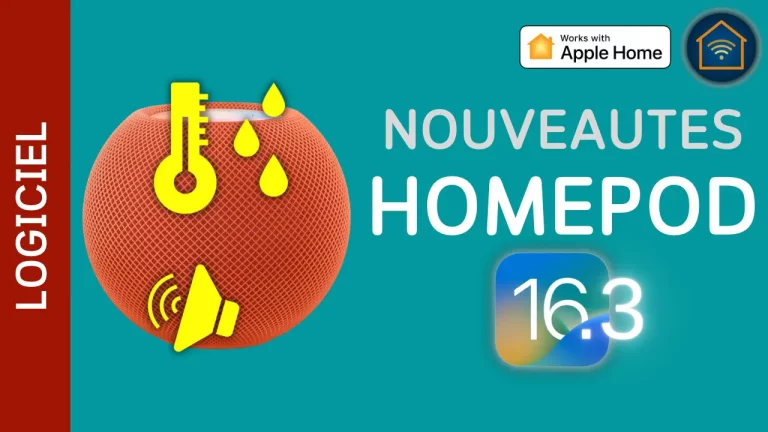 Nouveautés HomePod 16.3 pour HomeKit