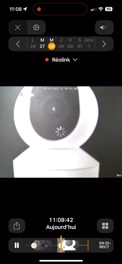 L'utilisation dans Maison avec HomeKit Secure Video