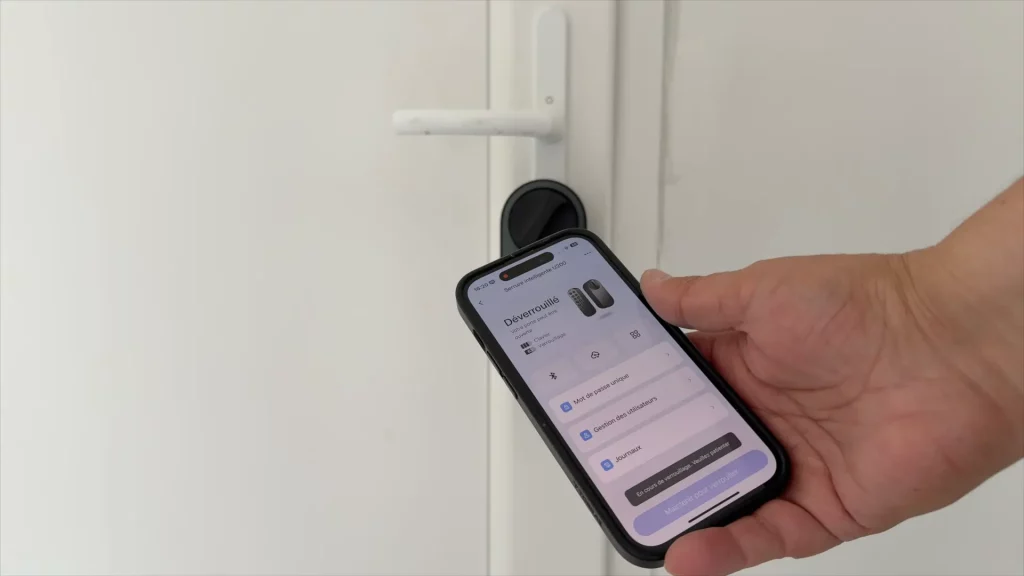 Et voilà, le cylindre et la serrure connectée U200 Aqara sont installés !