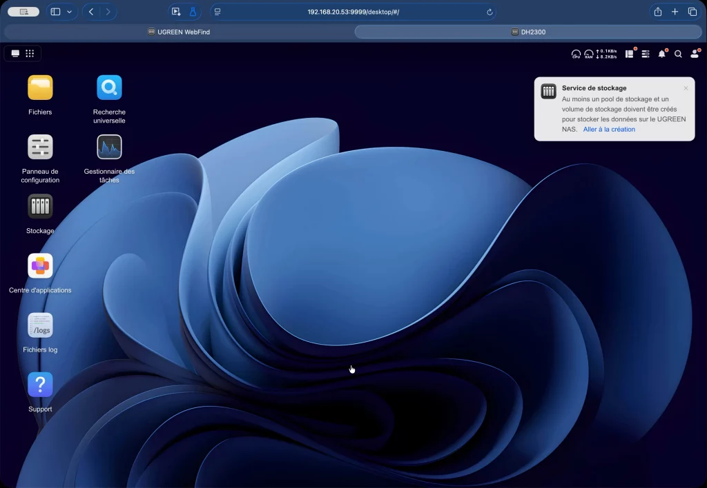 UGOS propose une interface familière