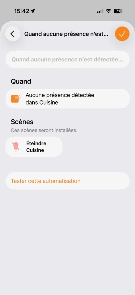 Automatisation simple, mais efficace, il n'y a personne ? On éteint les lumières.