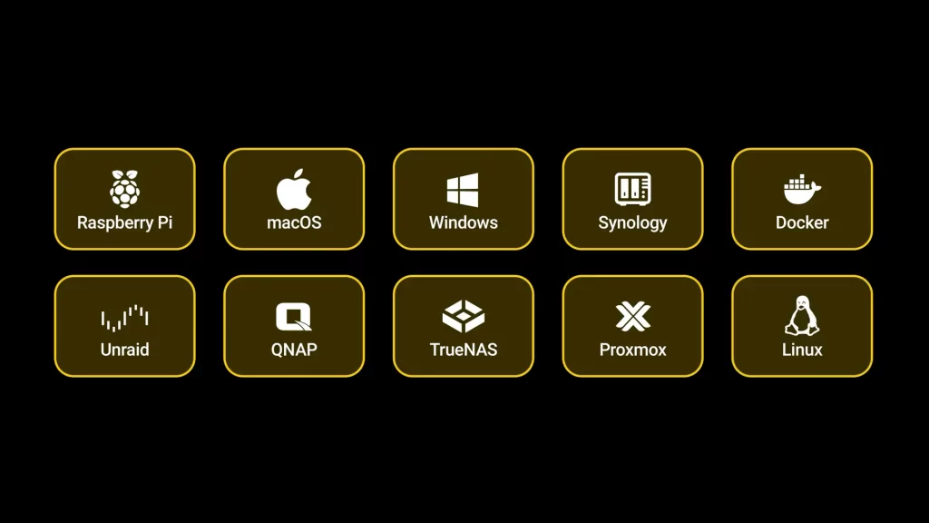 Homey Pro OS tourne sur quasiment n'importe quelle plateforme