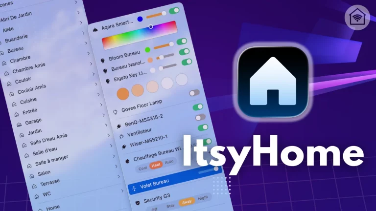 Itsyhome - Apple Maison dans la barre de menu du Mac
