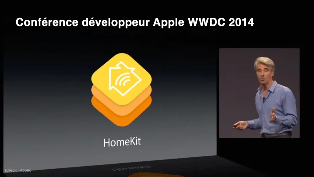 La première présentation de HomeKit lors de la WWDC 2014