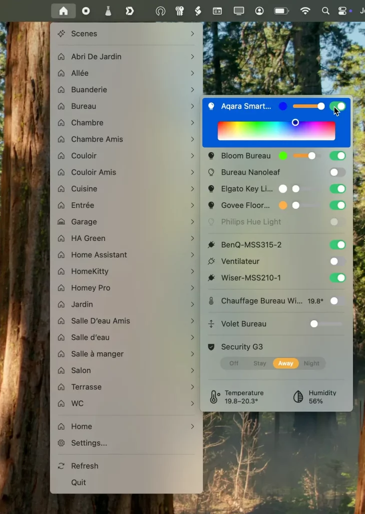 Tout Maison dans un menu !