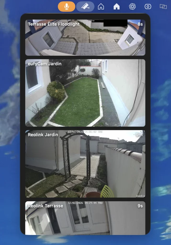 La version Pro d'Itsyhome donne accès aux caméras