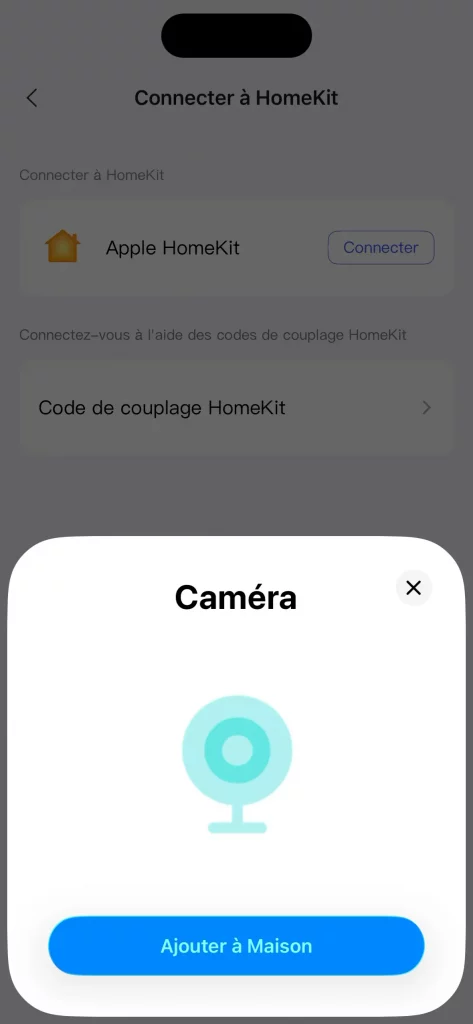 On peut passer par l'app Aqara pour ajouter la caméra G100 à HomeKit