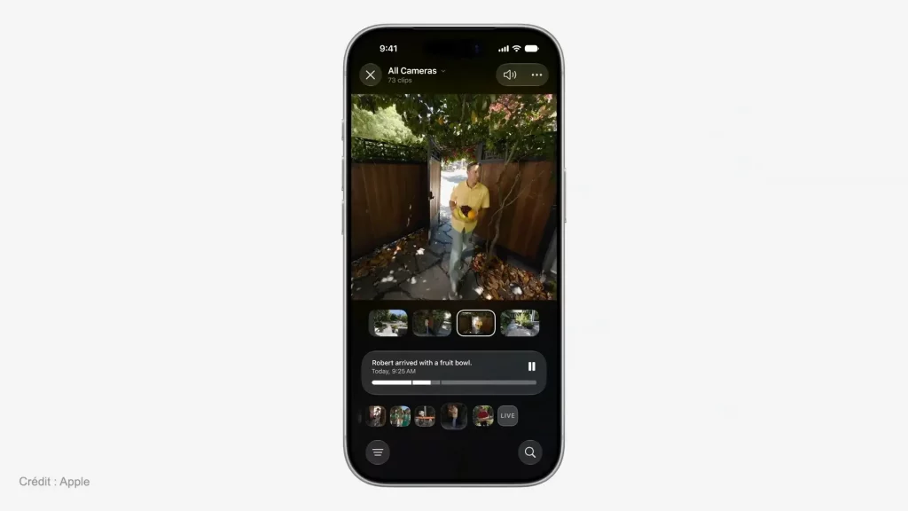 Une toute nouvelle interface pour les caméras (Crédit : Apple)
