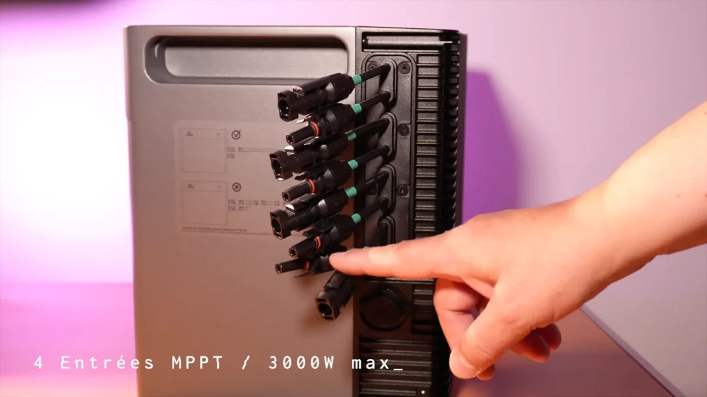 Les 4 MPPT indépendants de la SolarFlow 2400 Pro