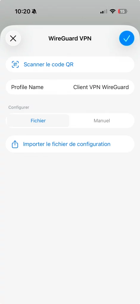 Avec l'UTR, on peut également utiliser WireGurad ou OpenVPN
