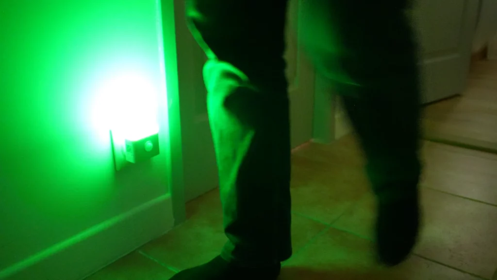 C'est vert, l'alarme est bien désactivée
