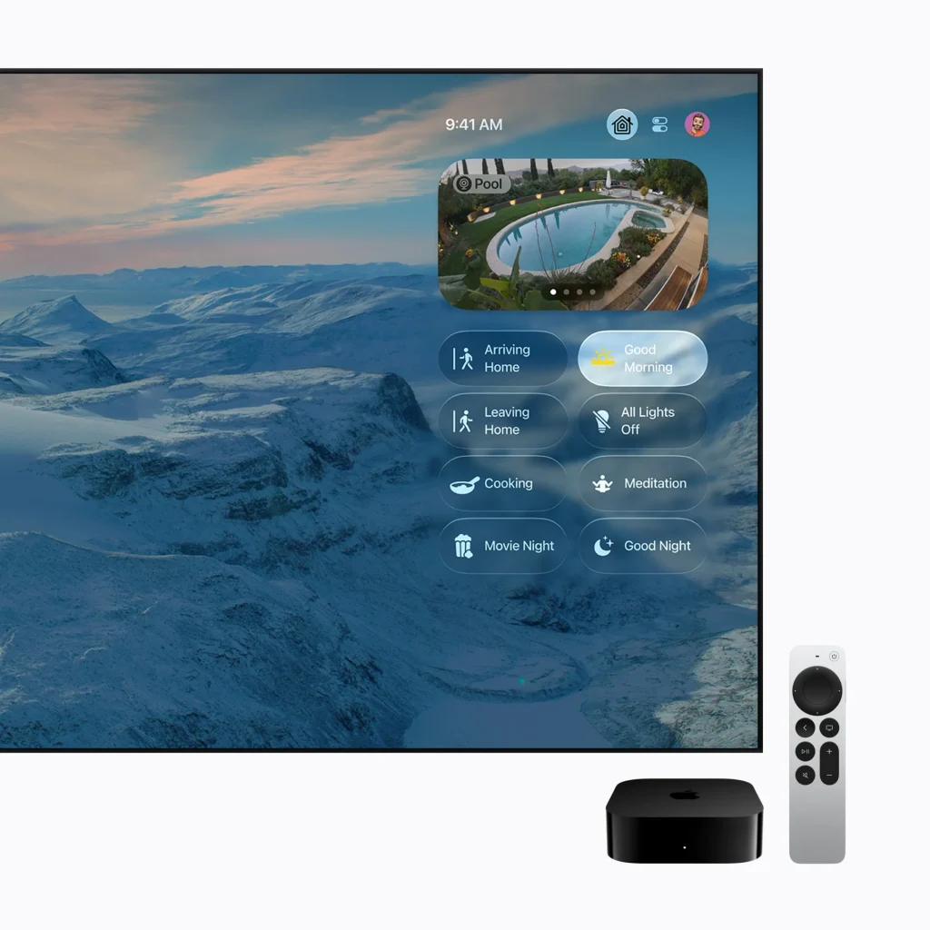 l'Apple TV au coeur de l'écosystème HomeKit (Source : Apple)